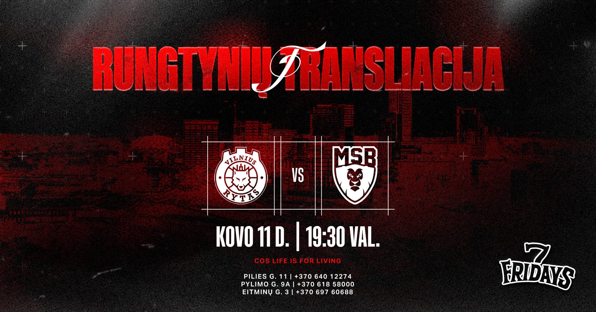 Bc Rytas Rungtynes ČEMPIONŲ LYGA | RYTAS - LE MANS SARTHE | RUNGTYNIŲ TRANSLIACIJA - 7Fridays